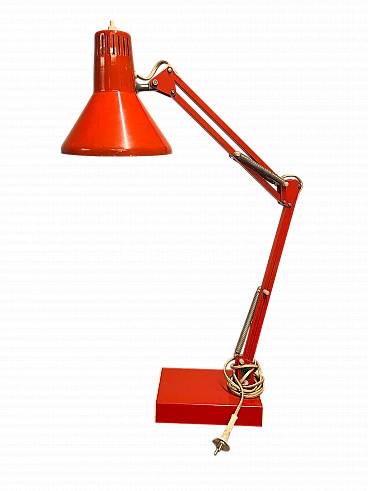 Red table lamp