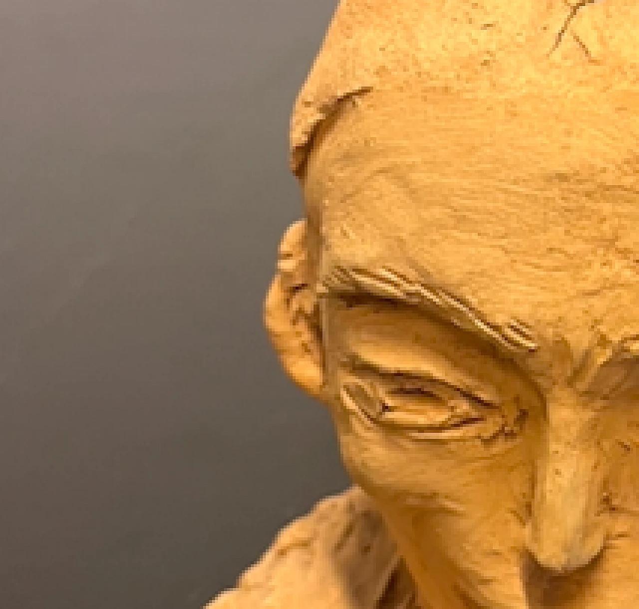 Clay head sculpture 2