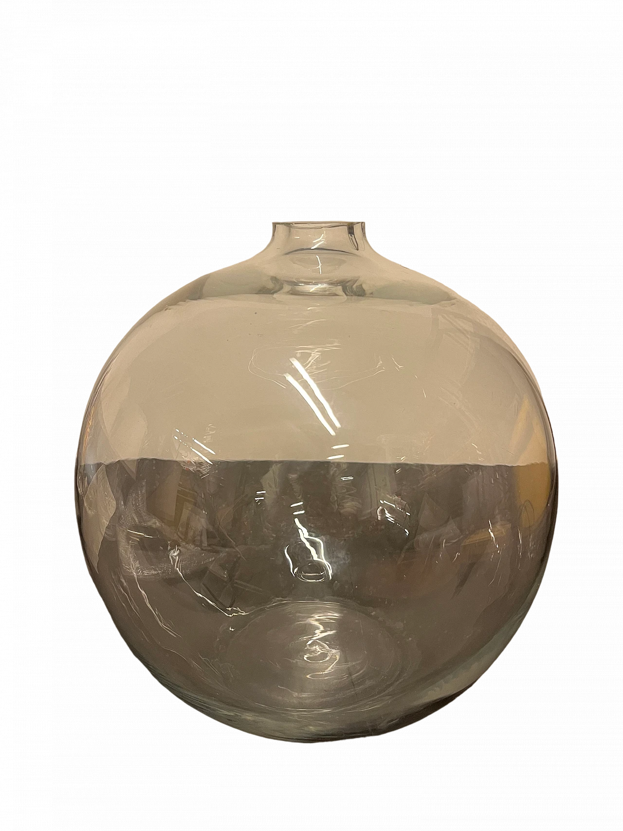 Large round glass vase 4