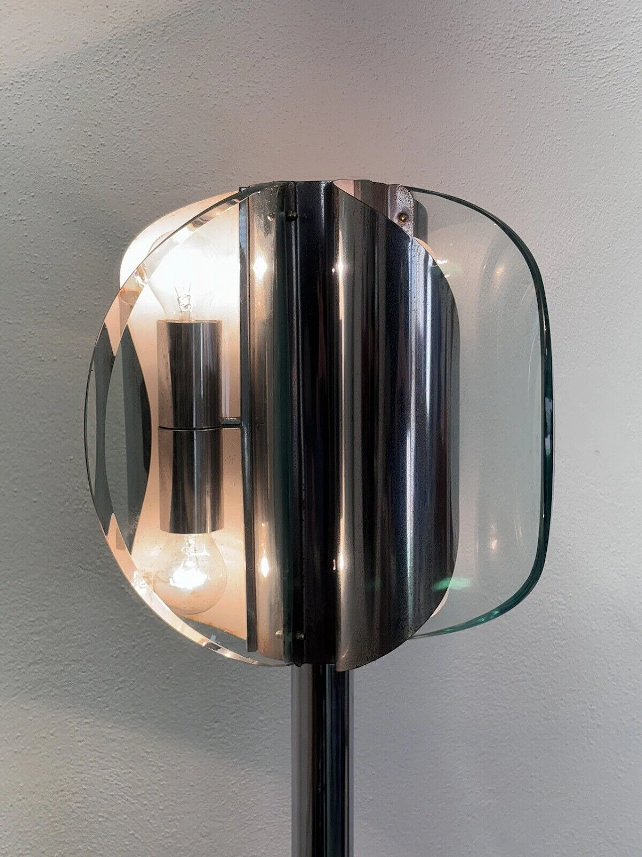 Floor lamp in the style of Fontana Arte, 1970s 4