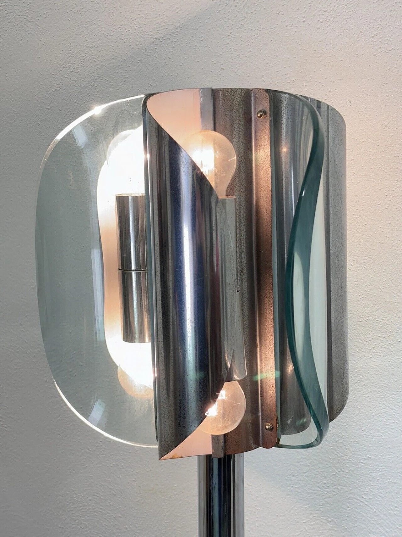 Floor lamp in the style of Fontana Arte, 1970s 5