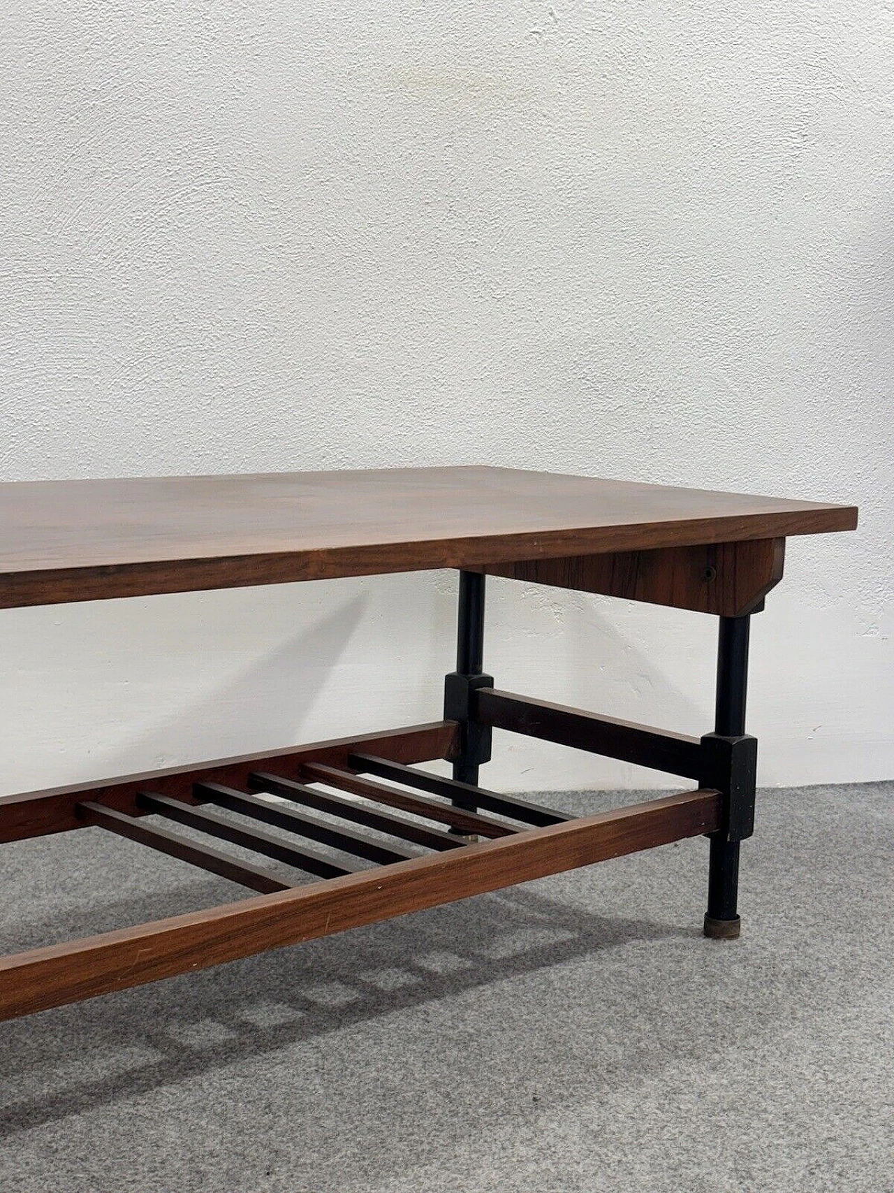 Wood and metal coffee table, 1960s 2