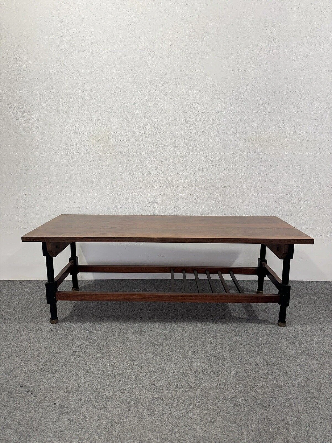 Wood and metal coffee table, 1960s 4