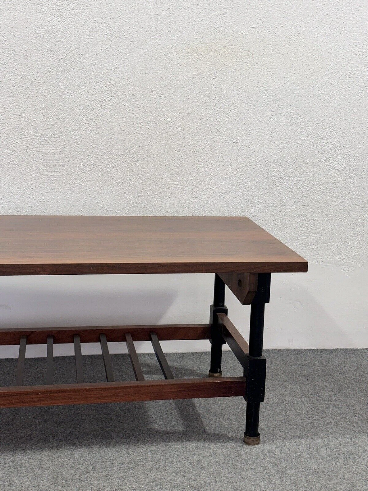 Wood and metal coffee table, 1960s 5