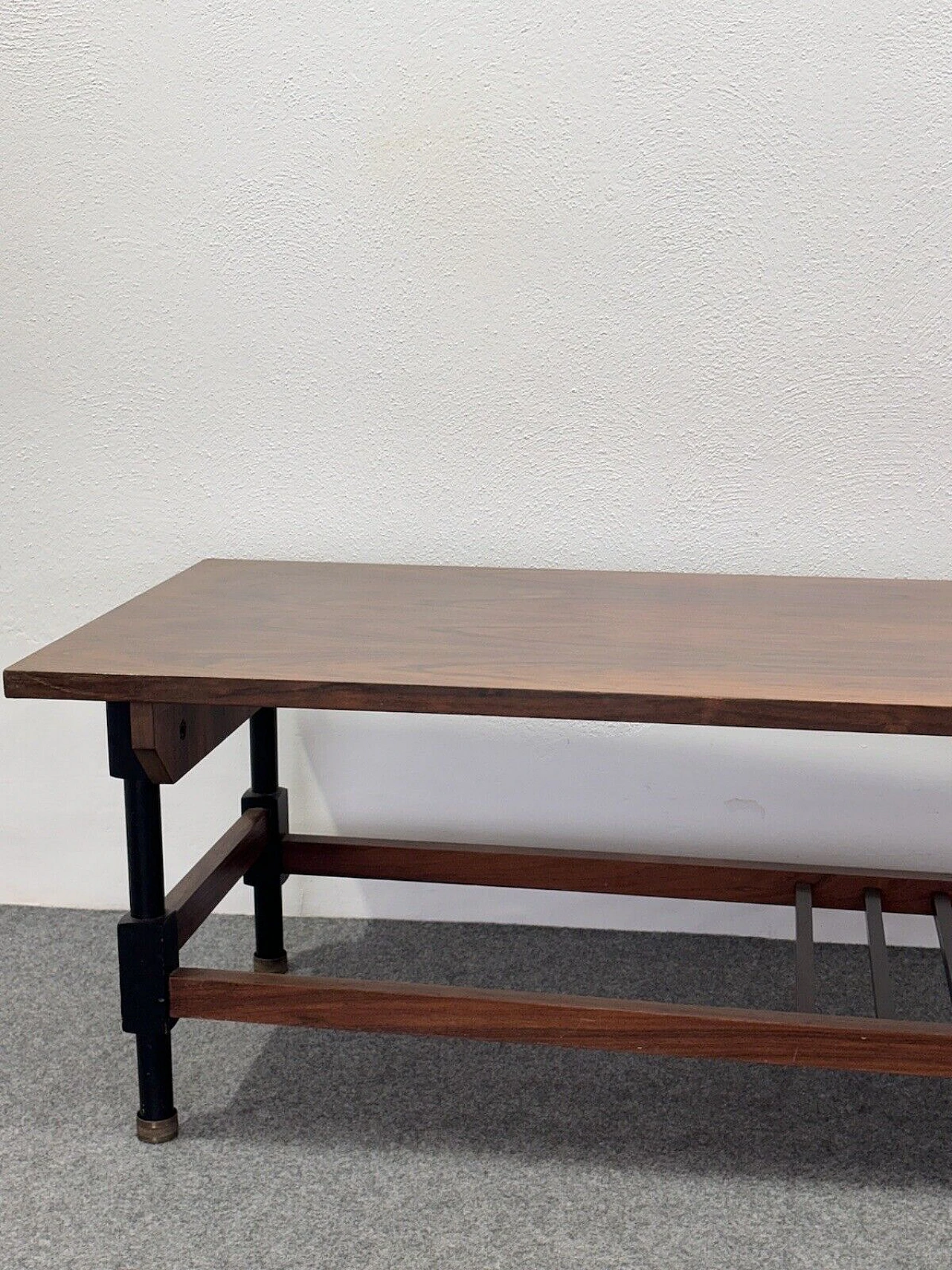 Wood and metal coffee table, 1960s 6