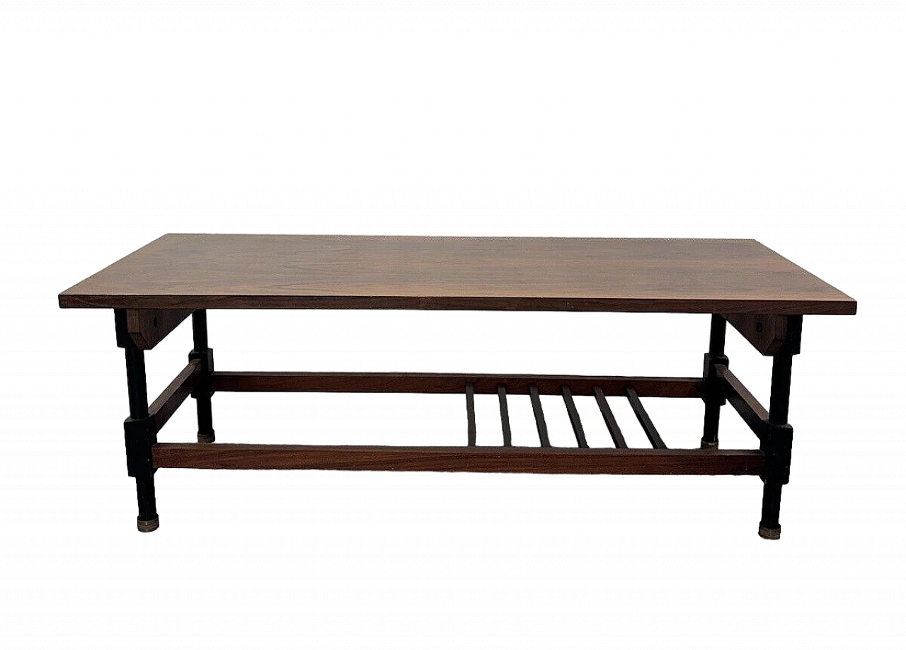 Wood and metal coffee table, 1960s 10