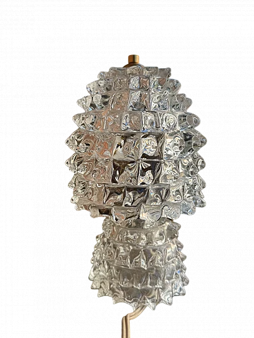 Lampada da tavolo in vetro di Murano di Barovier e Toso, anni '40