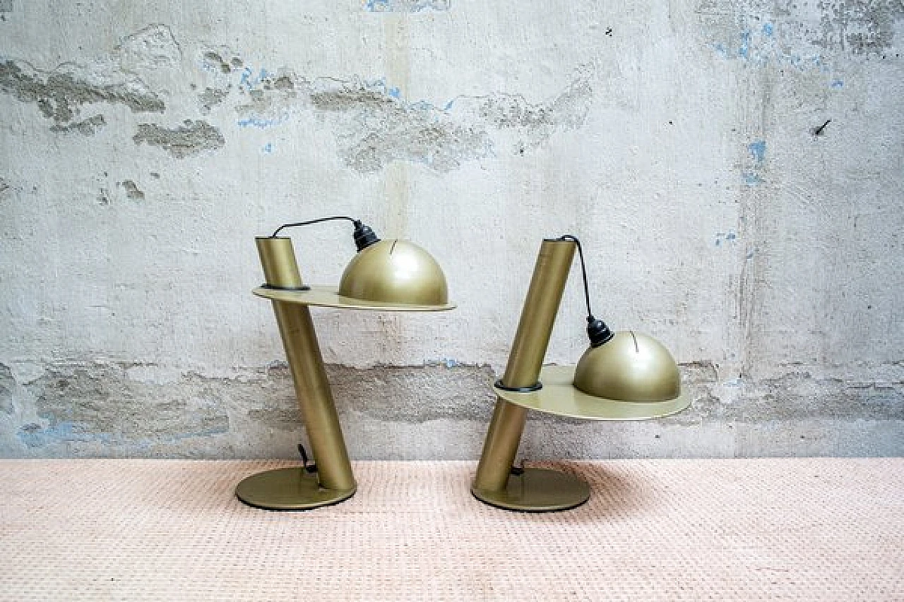 Coppia di lampade da tavolo regolabili di Stilnovo, anni '60 2