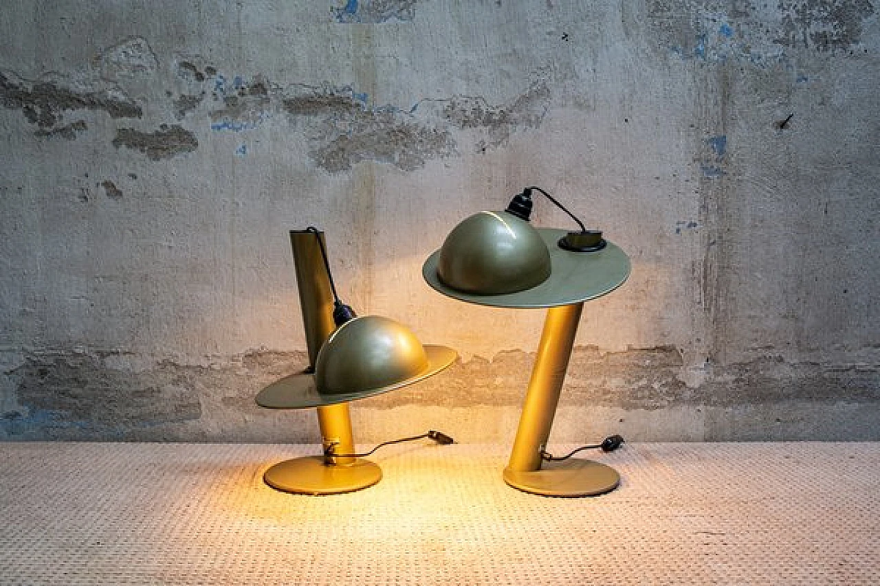 Coppia di lampade da tavolo regolabili di Stilnovo, anni '60 3