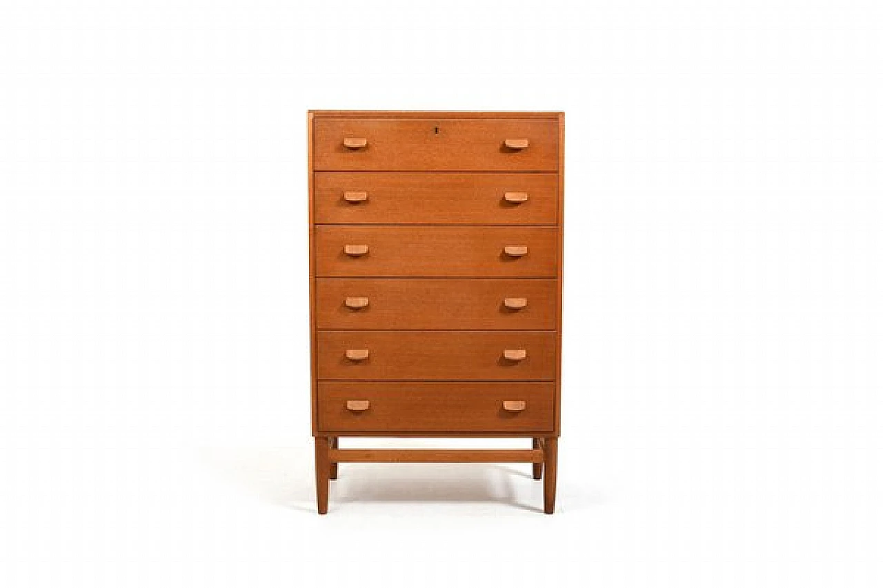 F-17 Tallboy chest of drawers by Poul M. Volther for FDB Møbler, 1950s 2