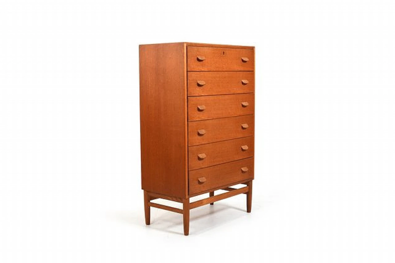 F-17 Tallboy chest of drawers by Poul M. Volther for FDB Møbler, 1950s 3