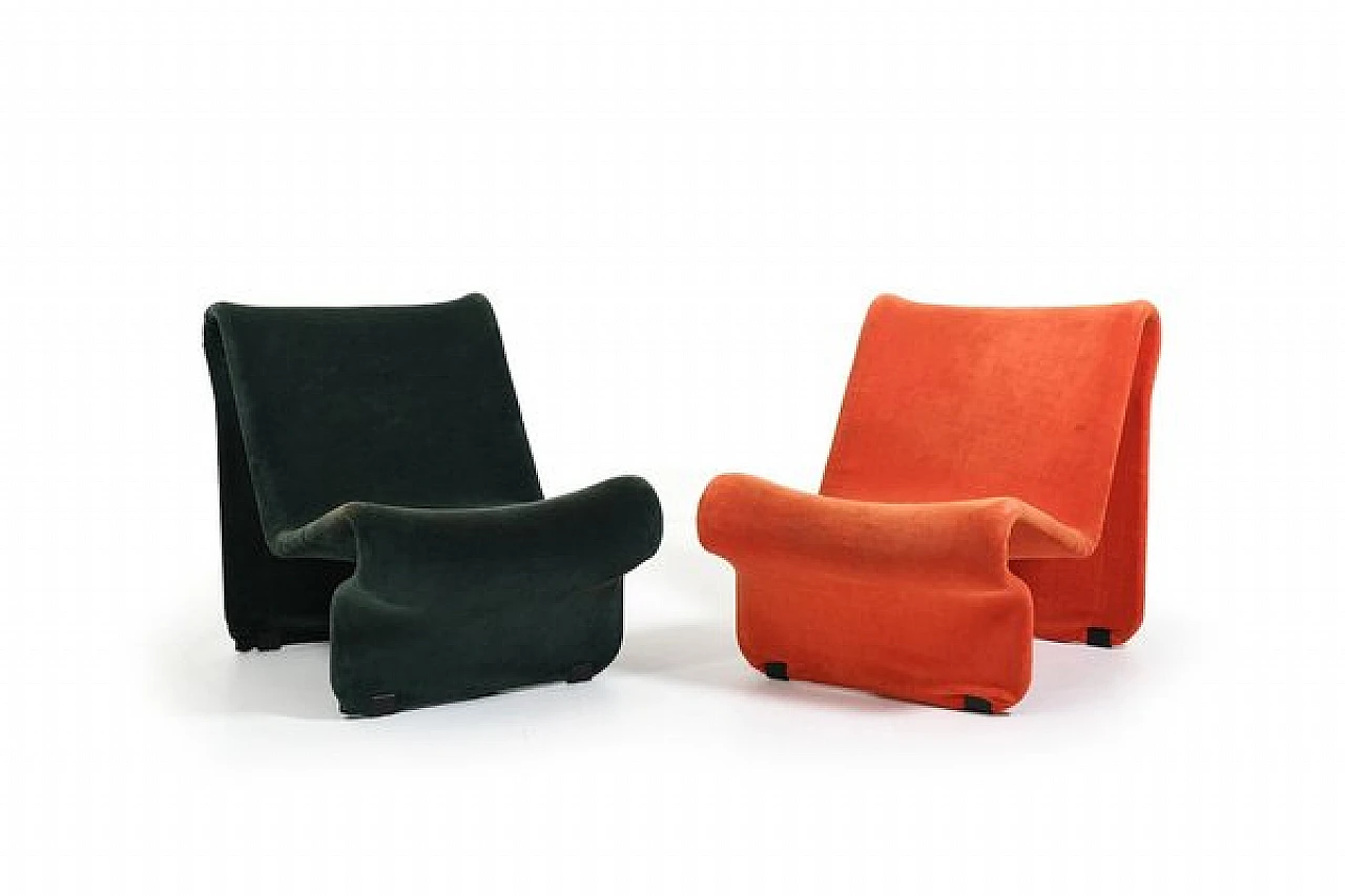 Pair of armchairs by Jan Drager and Johan Huldt, 1970s 3