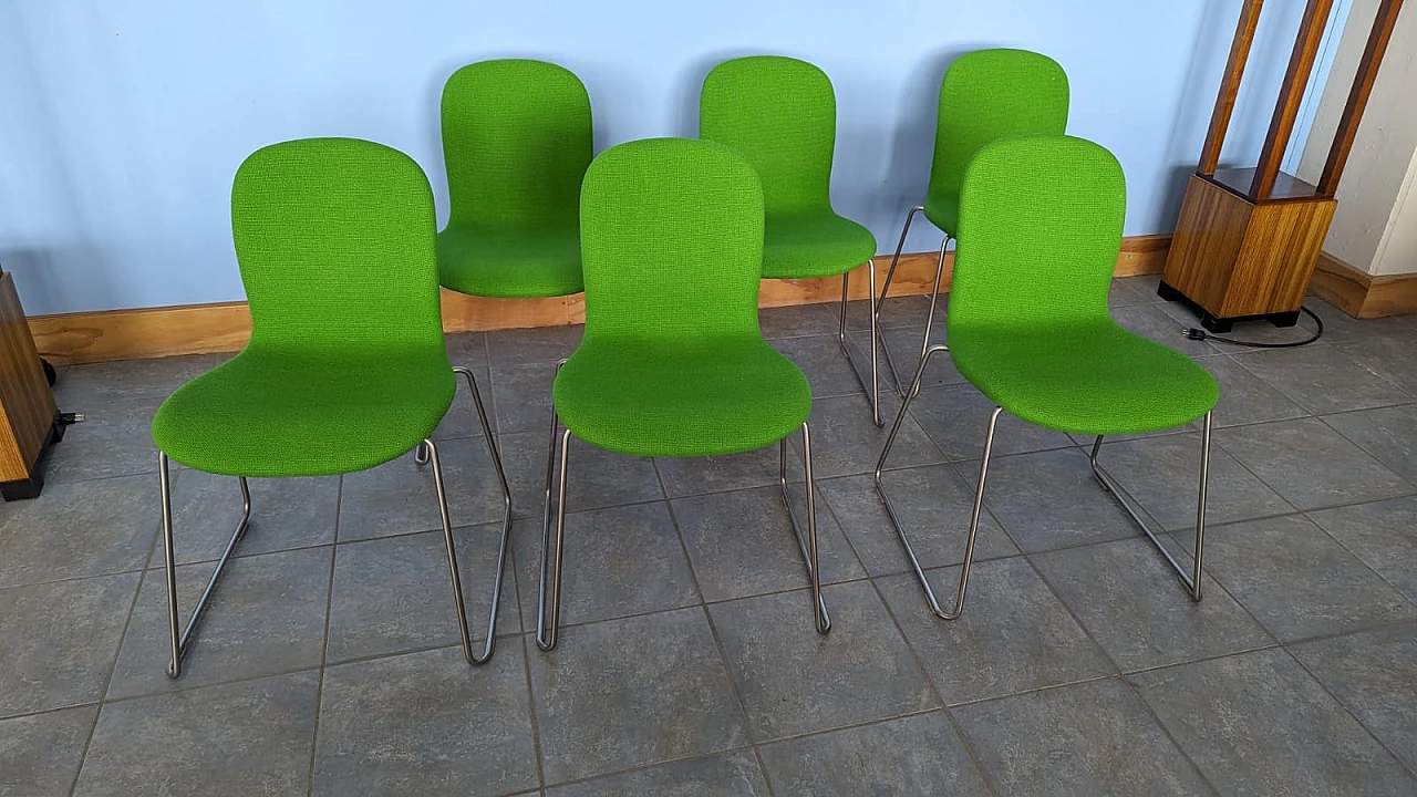 6 Green Tate chairs by Jasper Morrison for Cappellini, 2000s 2