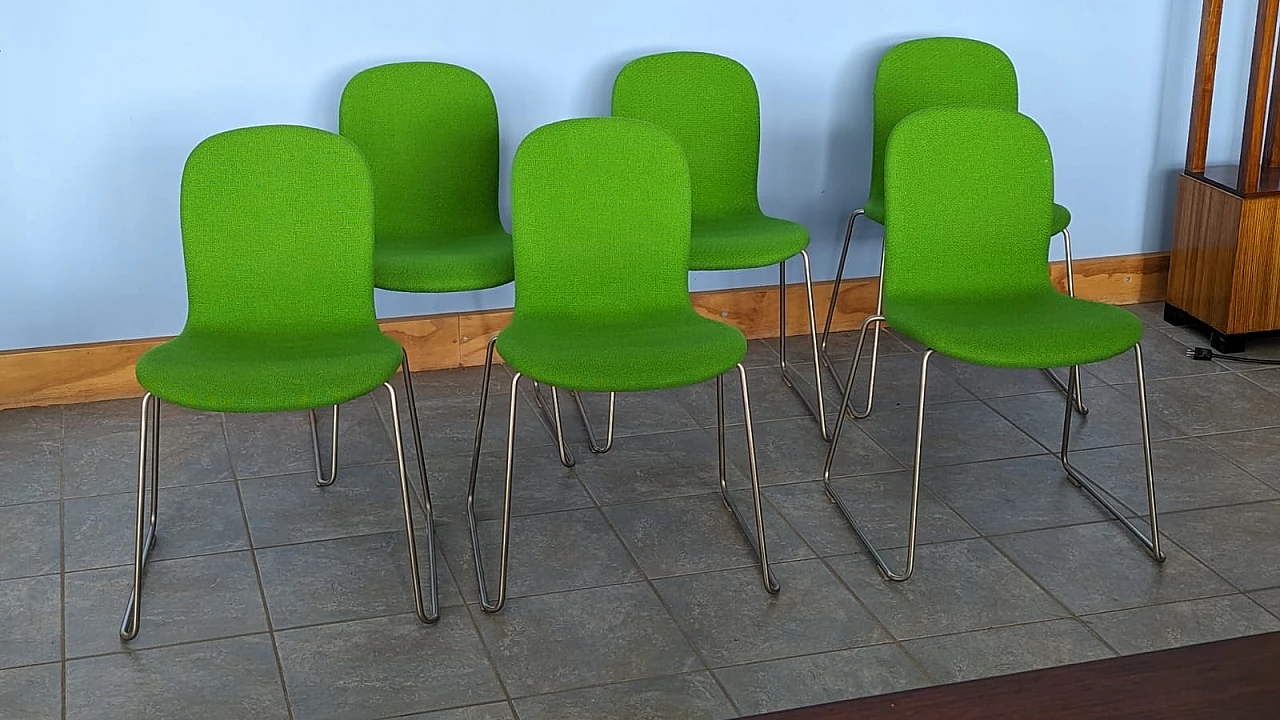 6 Green Tate chairs by Jasper Morrison for Cappellini, 2000s 5