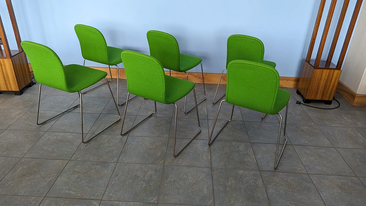 6 Green Tate chairs by Jasper Morrison for Cappellini, 2000s 8