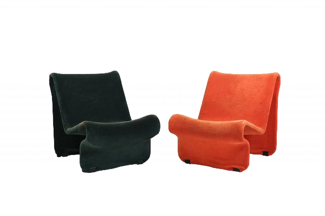 Pair of armchairs by Jan Drager and Johan Huldt, 1970s 12