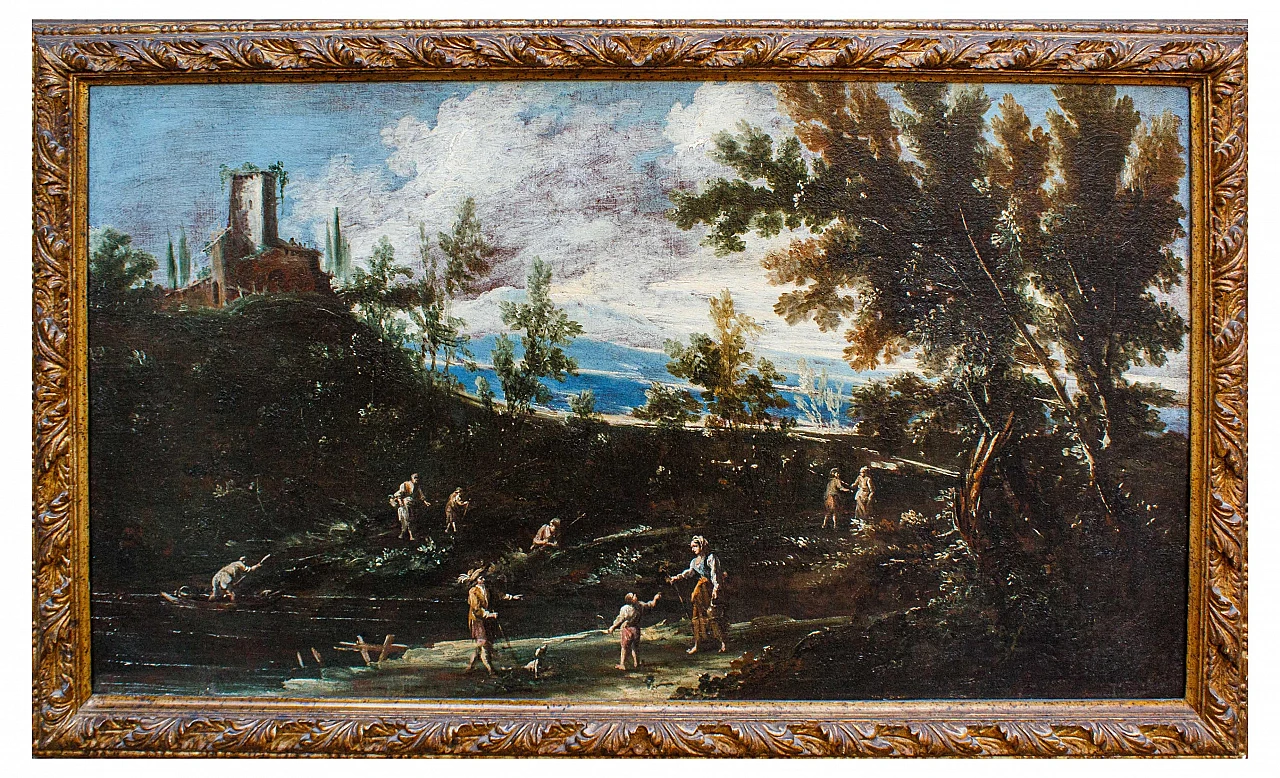 Antonio Francesco Peruzzini, pair of landscapes, 19th century 8