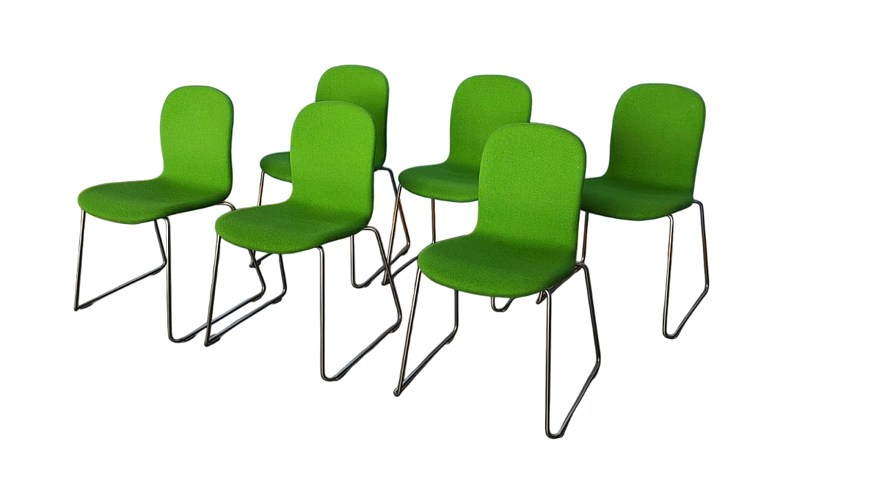 6 Green Tate chairs by Jasper Morrison for Cappellini, 2000s 10