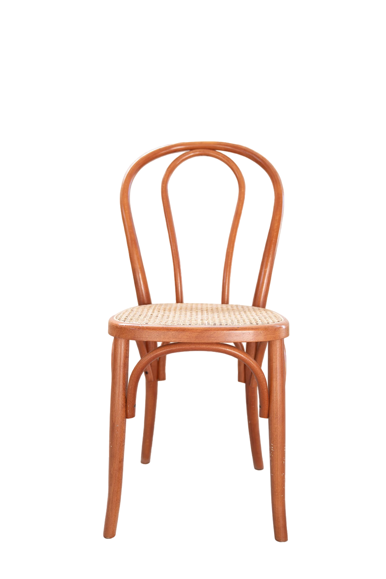 Sedia in faggio curvato e seduta in paglia in stile Thonet, anni '90 17