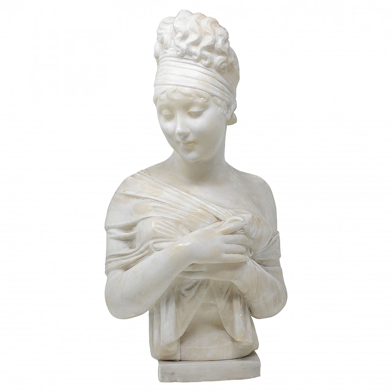 Alabaster bust of Juliette Récamier, 19th century 1