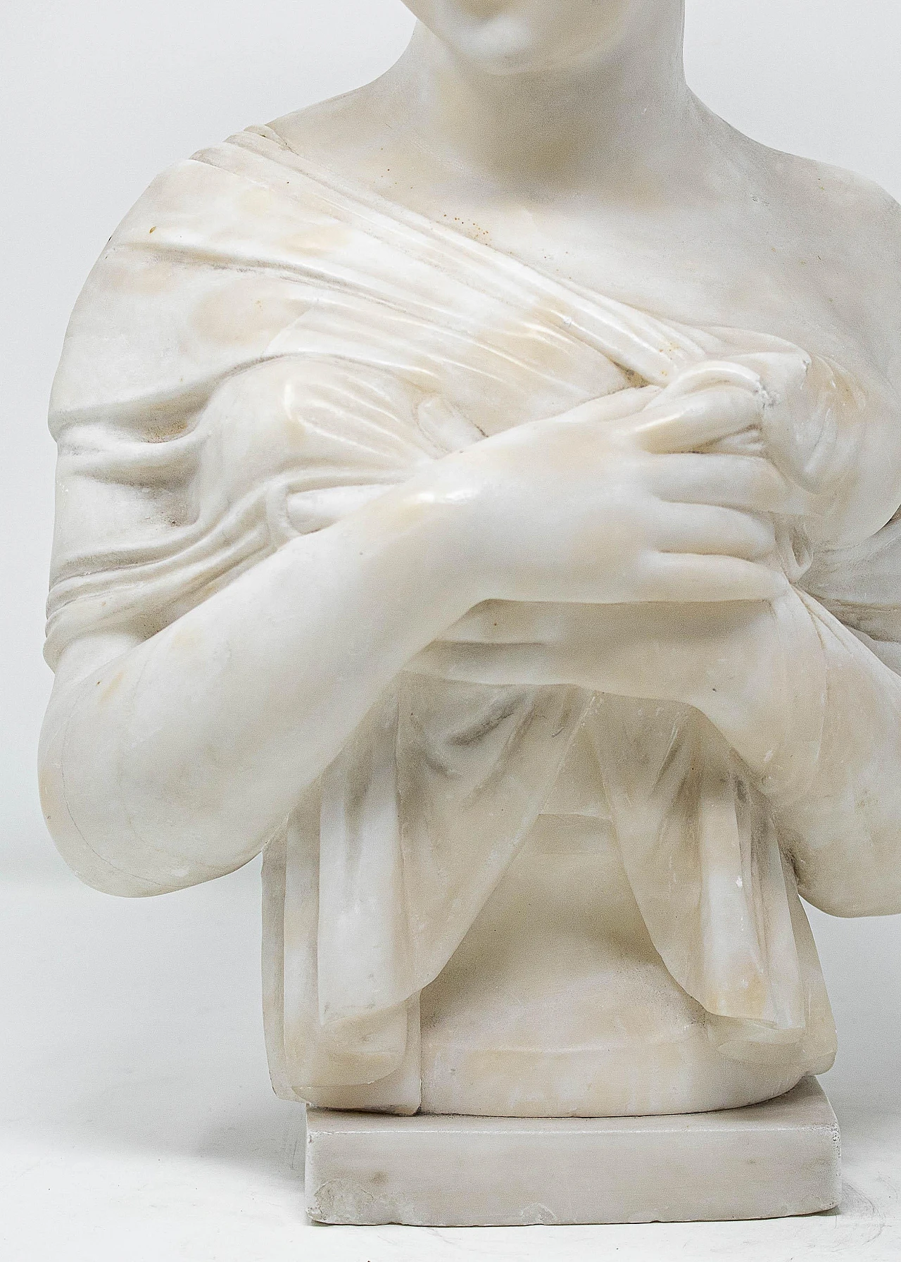 Alabaster bust of Juliette Récamier, 19th century 2