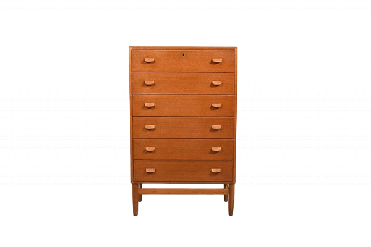 F-17 Tallboy chest of drawers by Poul M. Volther for FDB Møbler, 1950s 9