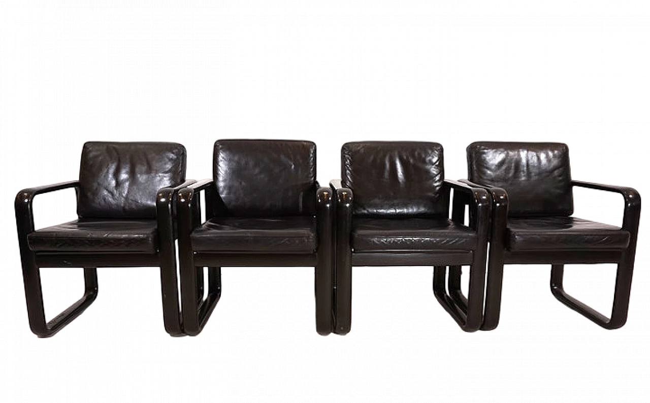 4 Hombre armchairs by Burkhard Vogtherr for Rosenthal, 1970s 2