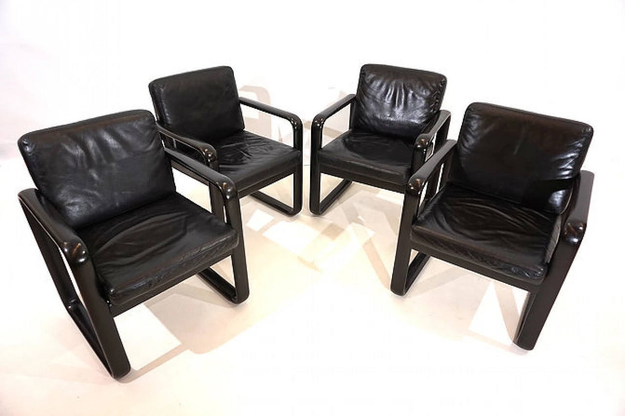 4 Hombre armchairs by Burkhard Vogtherr for Rosenthal, 1970s 5