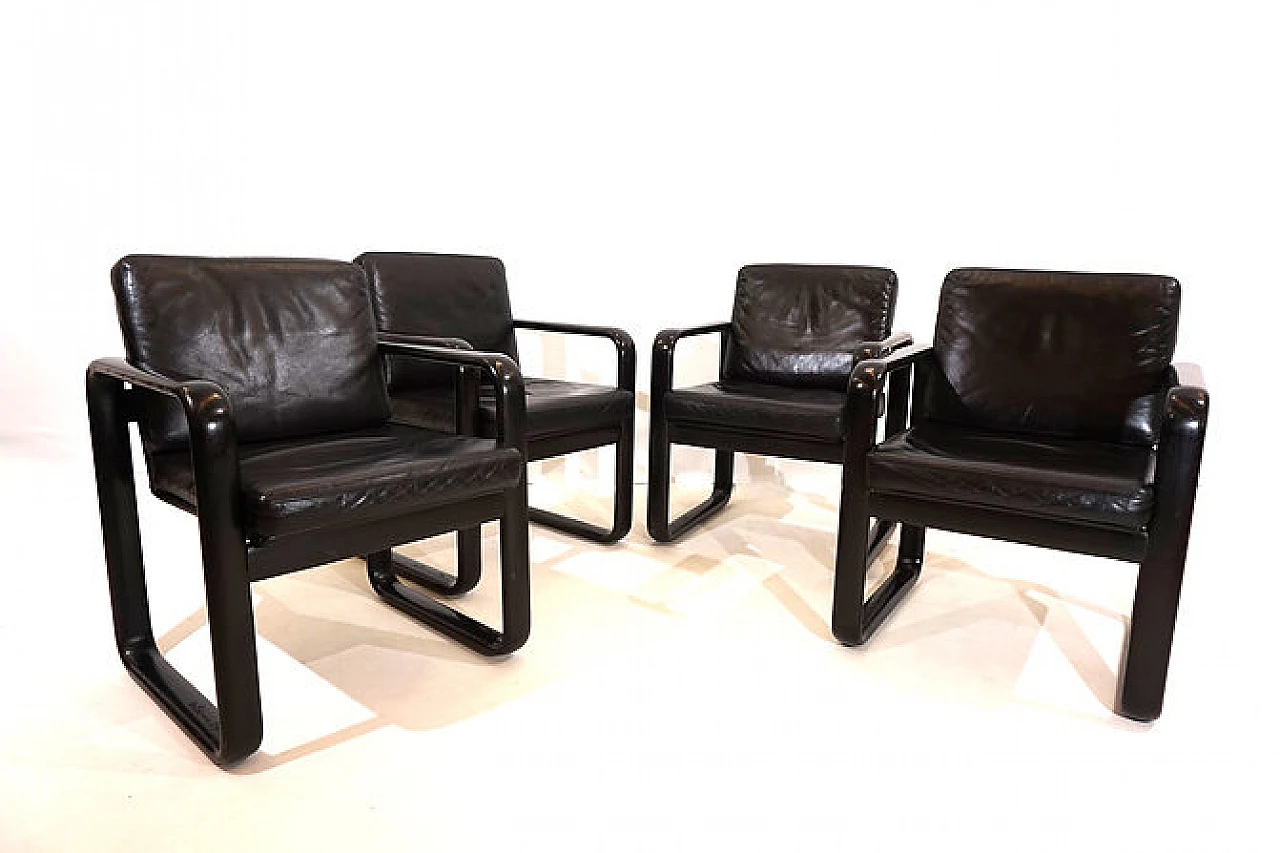 4 Hombre armchairs by Burkhard Vogtherr for Rosenthal, 1970s 6