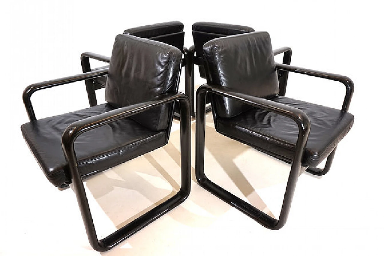 4 Hombre armchairs by Burkhard Vogtherr for Rosenthal, 1970s 7