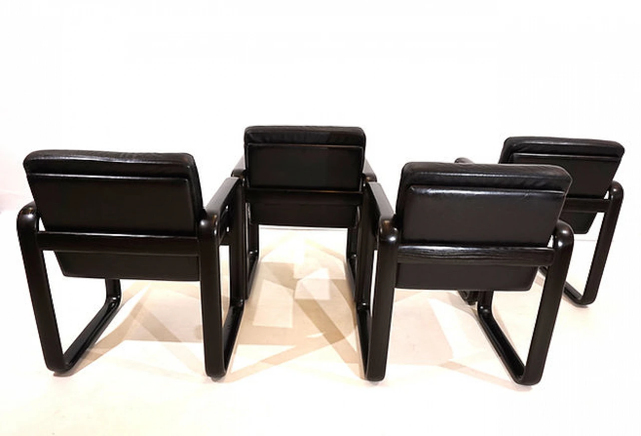 4 Hombre armchairs by Burkhard Vogtherr for Rosenthal, 1970s 10