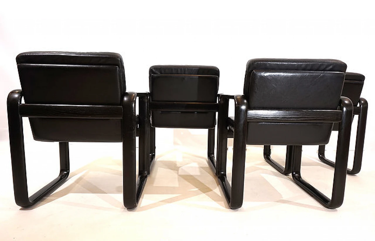 4 Hombre armchairs by Burkhard Vogtherr for Rosenthal, 1970s 11