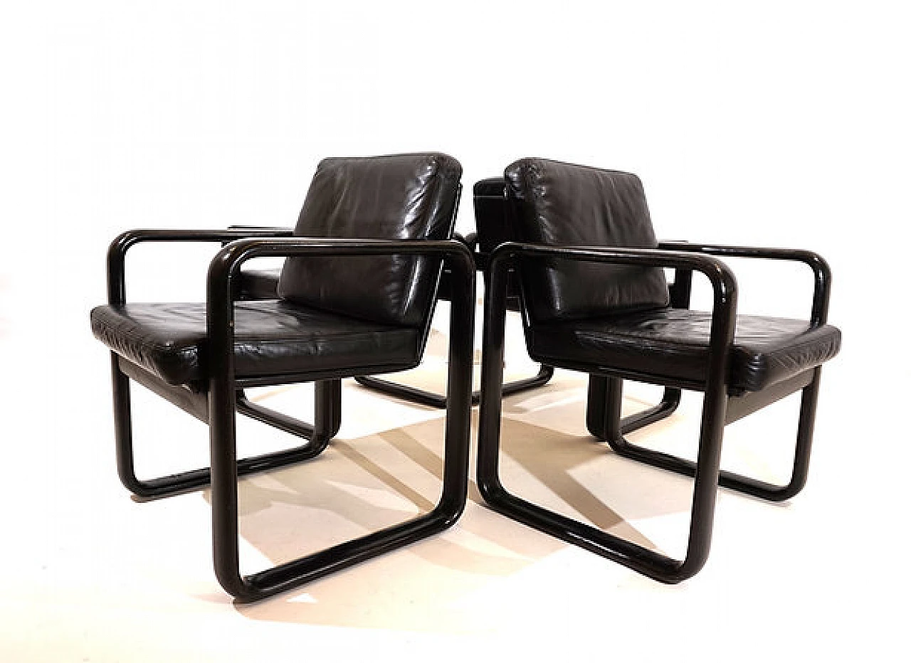 4 Hombre armchairs by Burkhard Vogtherr for Rosenthal, 1970s 14