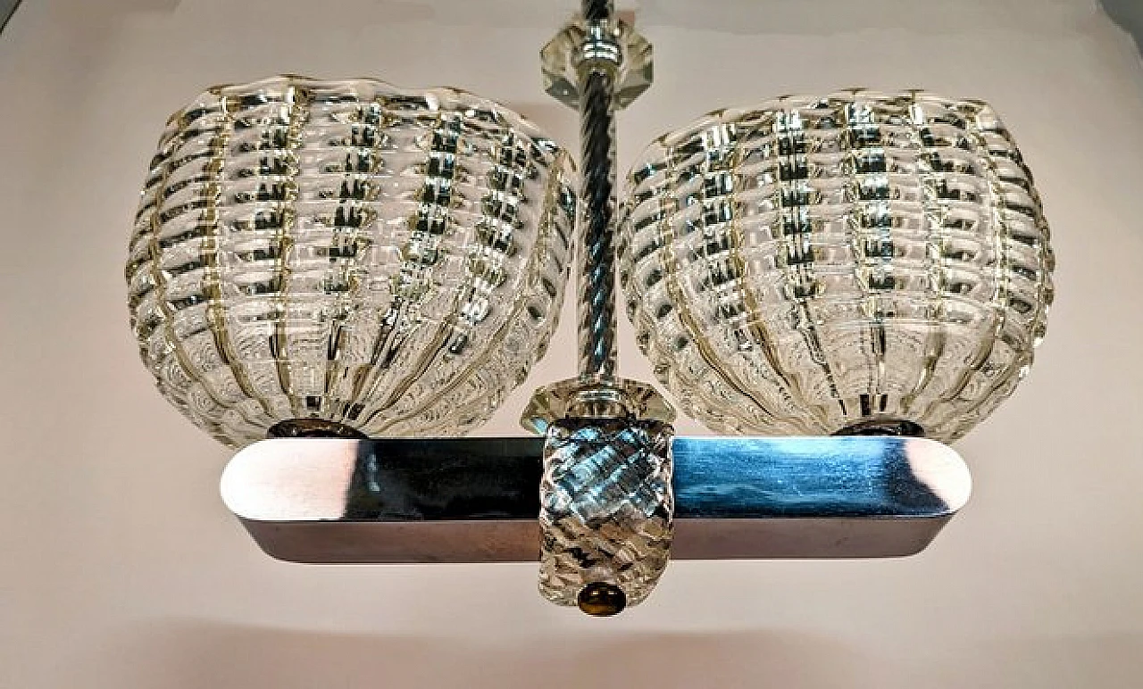 Murano glass chandelier by Barovier, 1930s 2