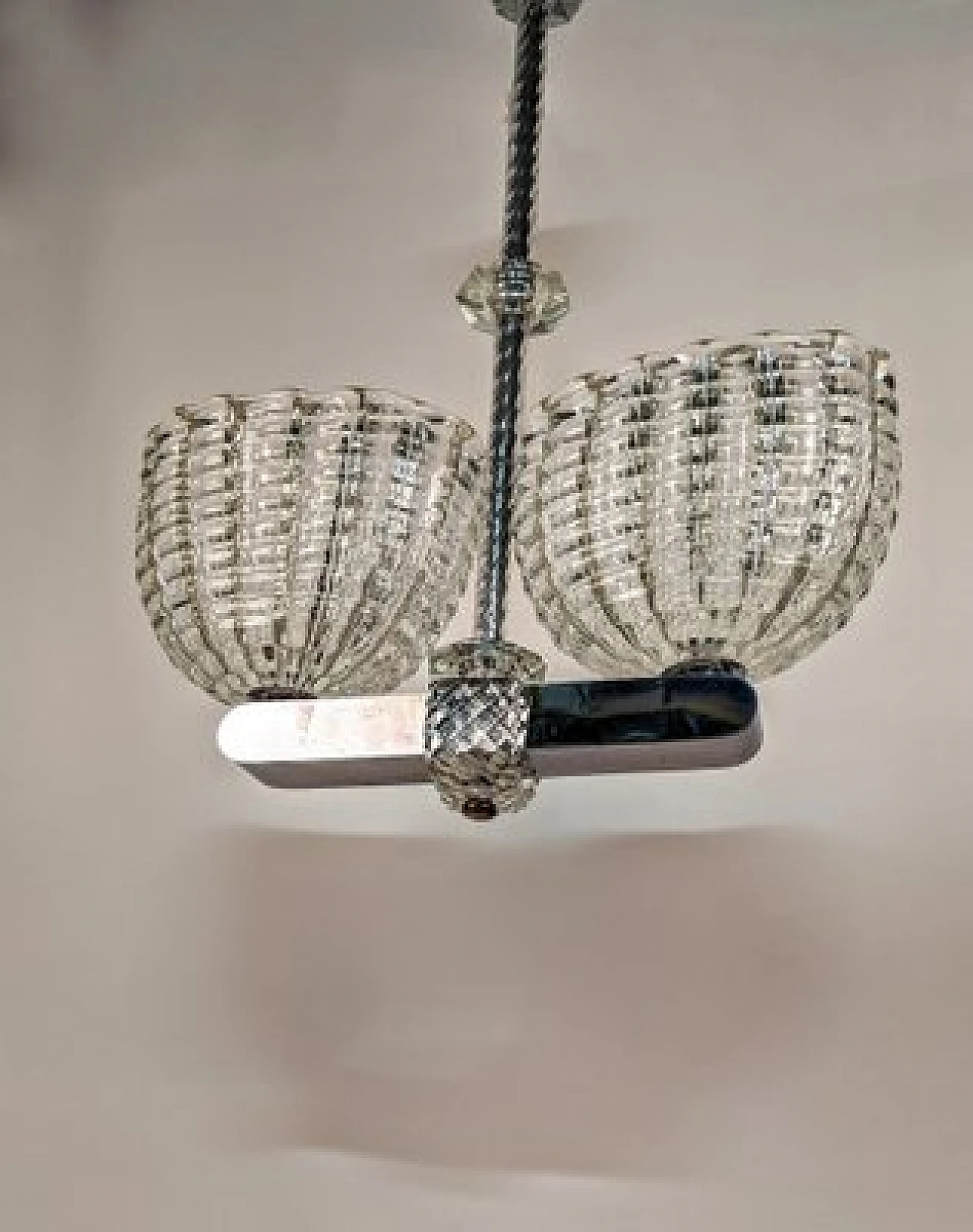 Murano glass chandelier by Barovier, 1930s 4