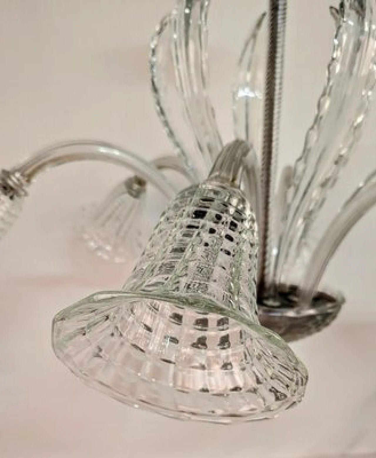 Murano glass chandelier by Barovier, 1940s 5