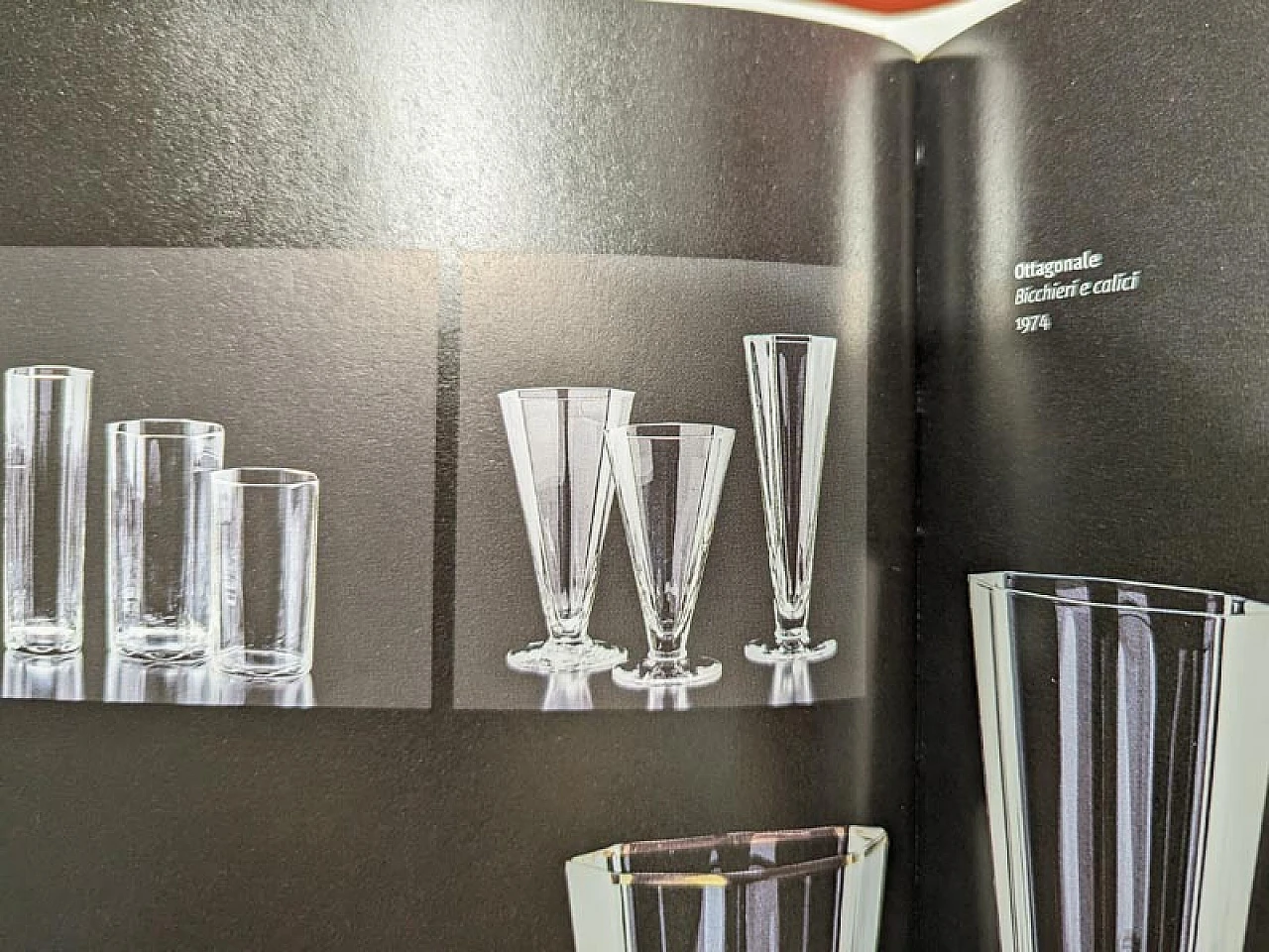 12 Ottagonale flutes in Murano glass by Carlo Moretti, 1970s 11