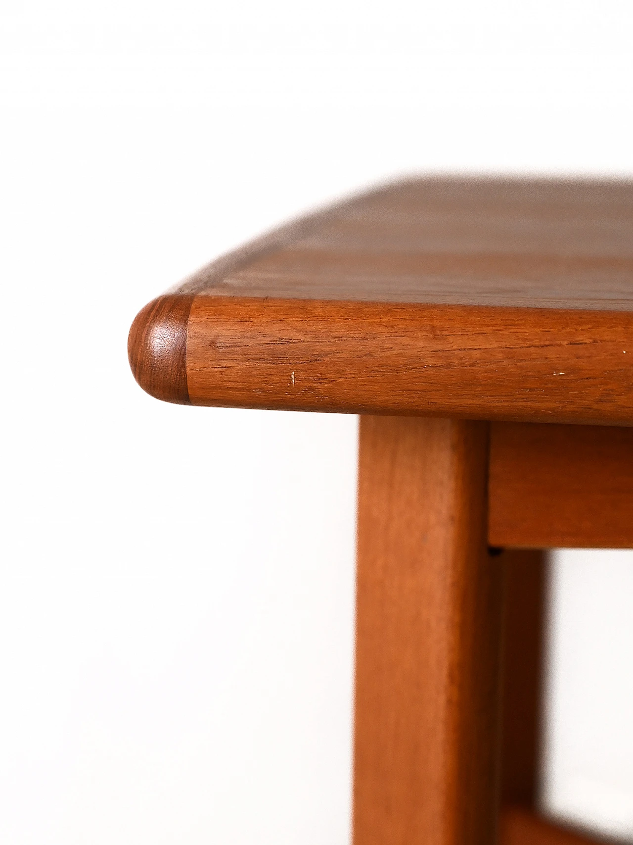 Scandinavian square teak coffee table, 1960s 6