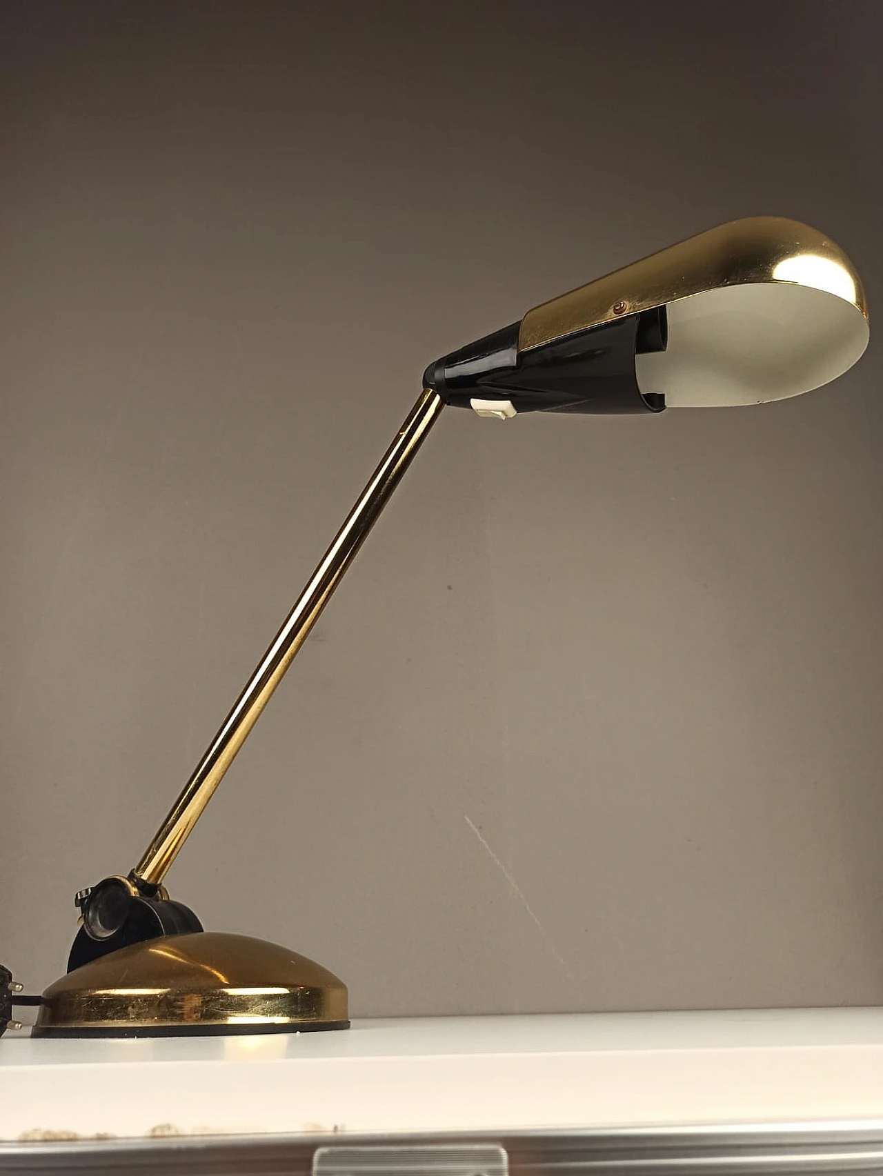 Brass table lamp by Marina Malabotti, 1970s 2