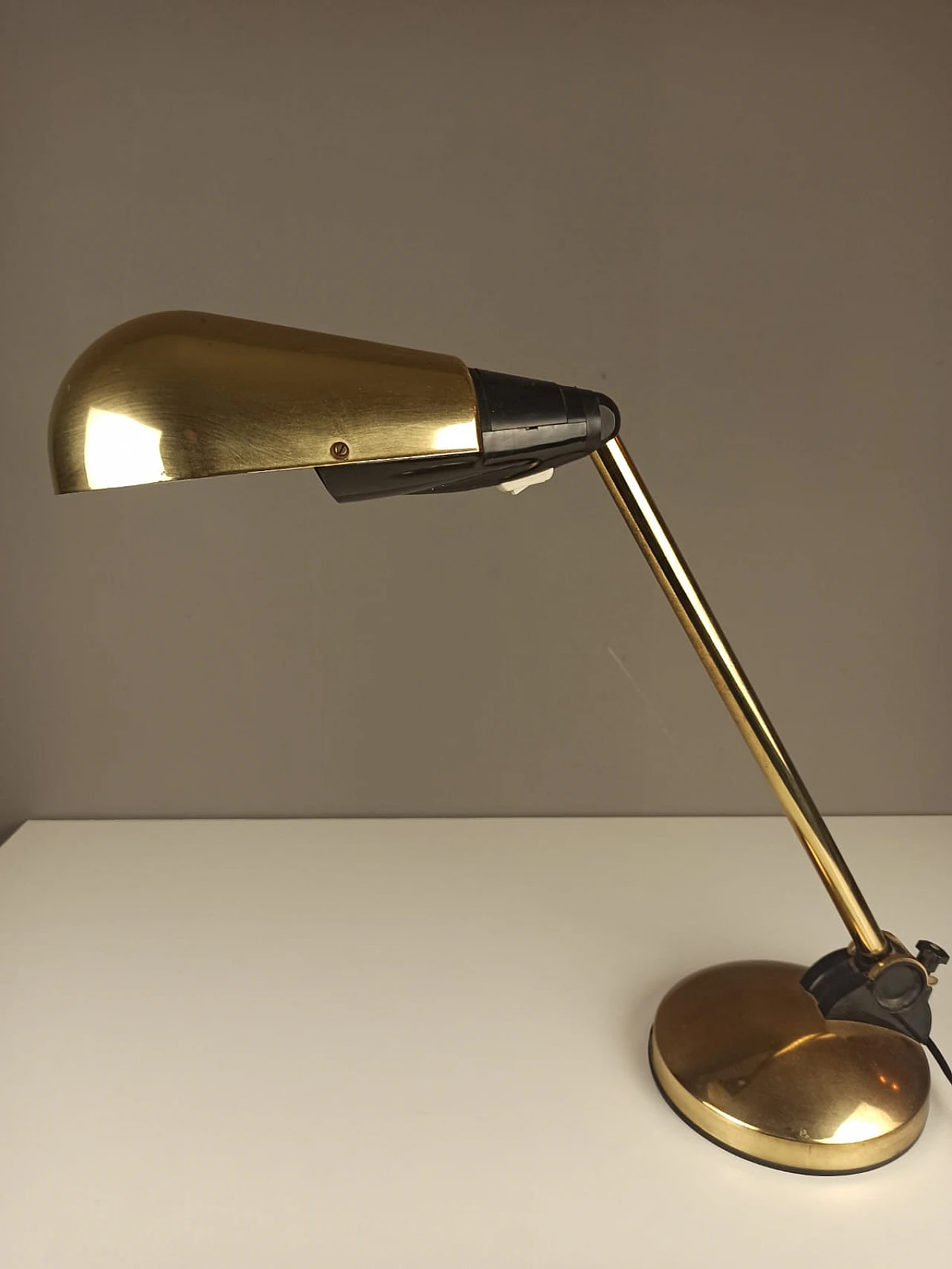 Brass table lamp by Marina Malabotti, 1970s 3