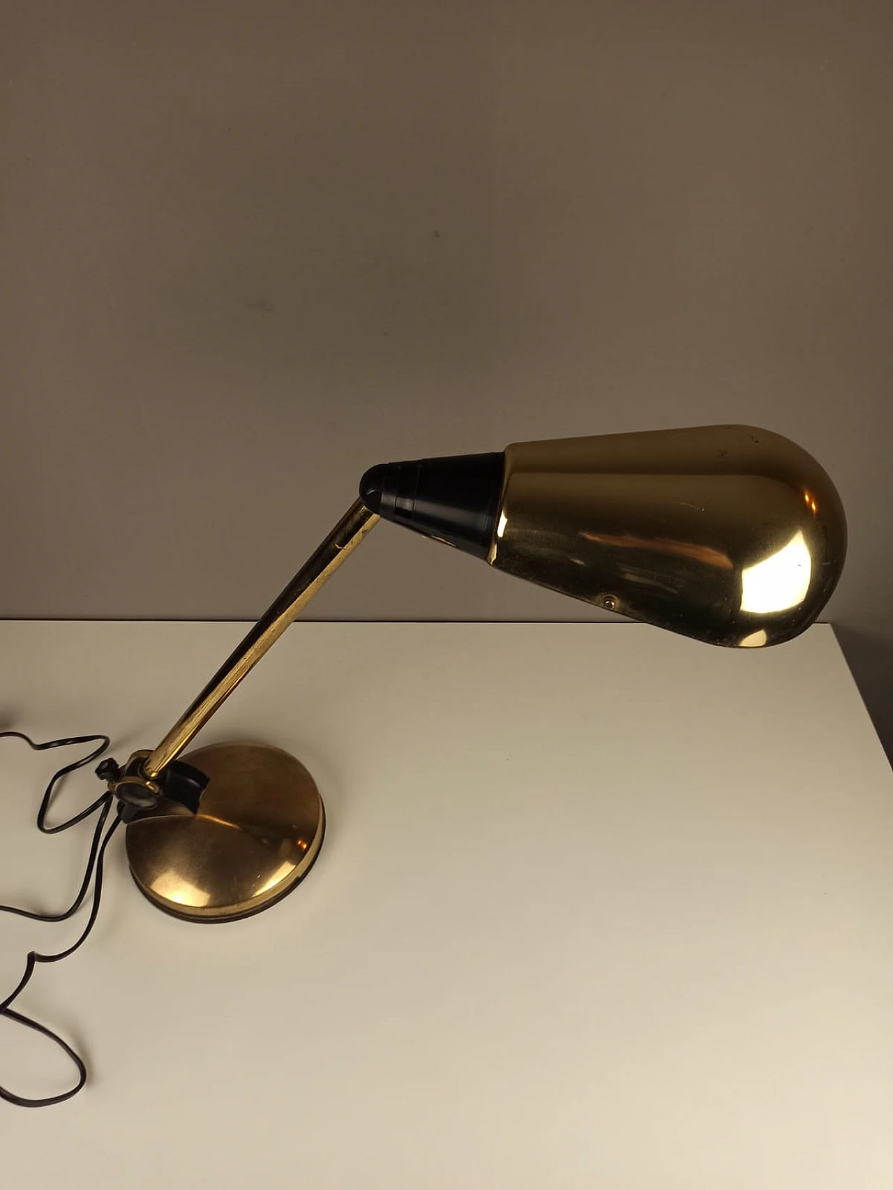 Brass table lamp by Marina Malabotti, 1970s 7