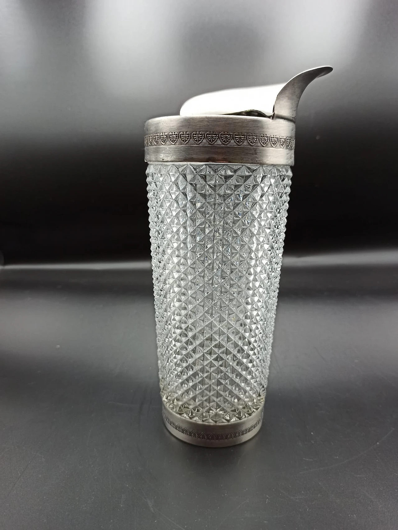 Crystal and silver cocktail shaker, 1960s 2