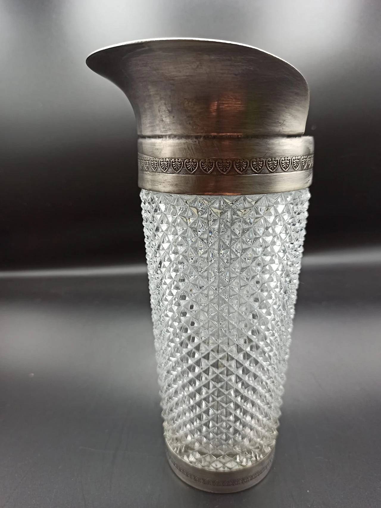 Crystal and silver cocktail shaker, 1960s 6