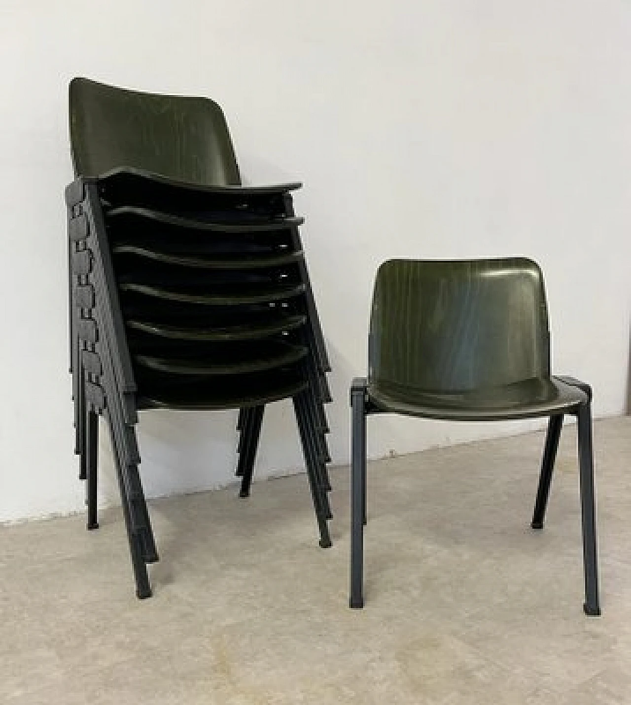 8 K Series chairs by Roberto Lucci and Paolo Orlandini for Velca, 1970 1