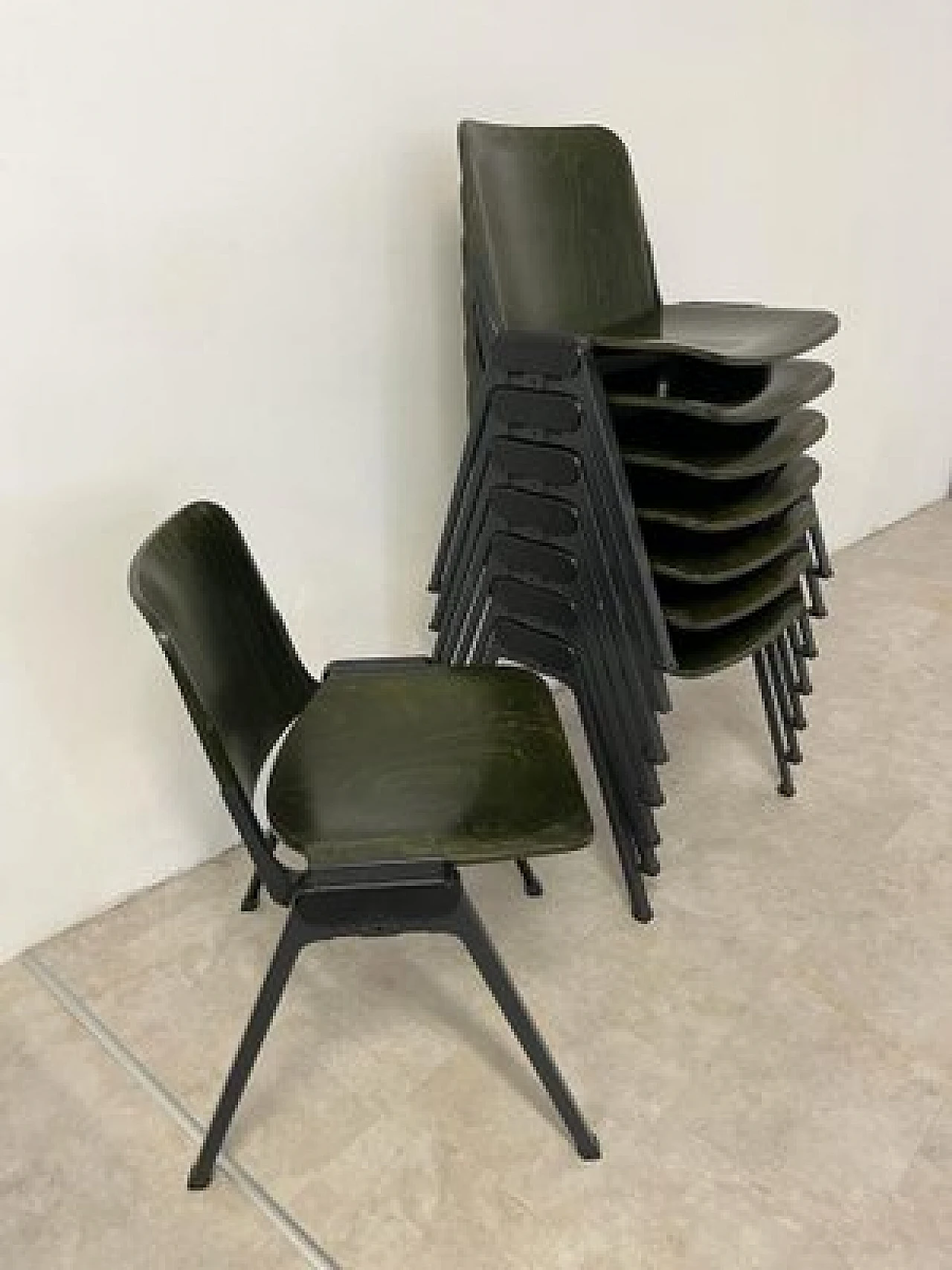 8 K Series chairs by Roberto Lucci and Paolo Orlandini for Velca, 1970 2