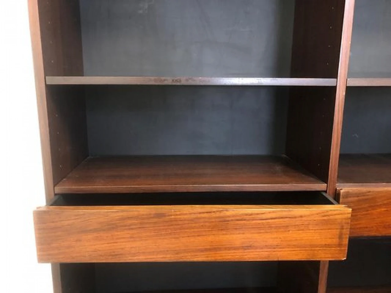 Piet three-module rosewood bookcase by Gavina, 1960s 4