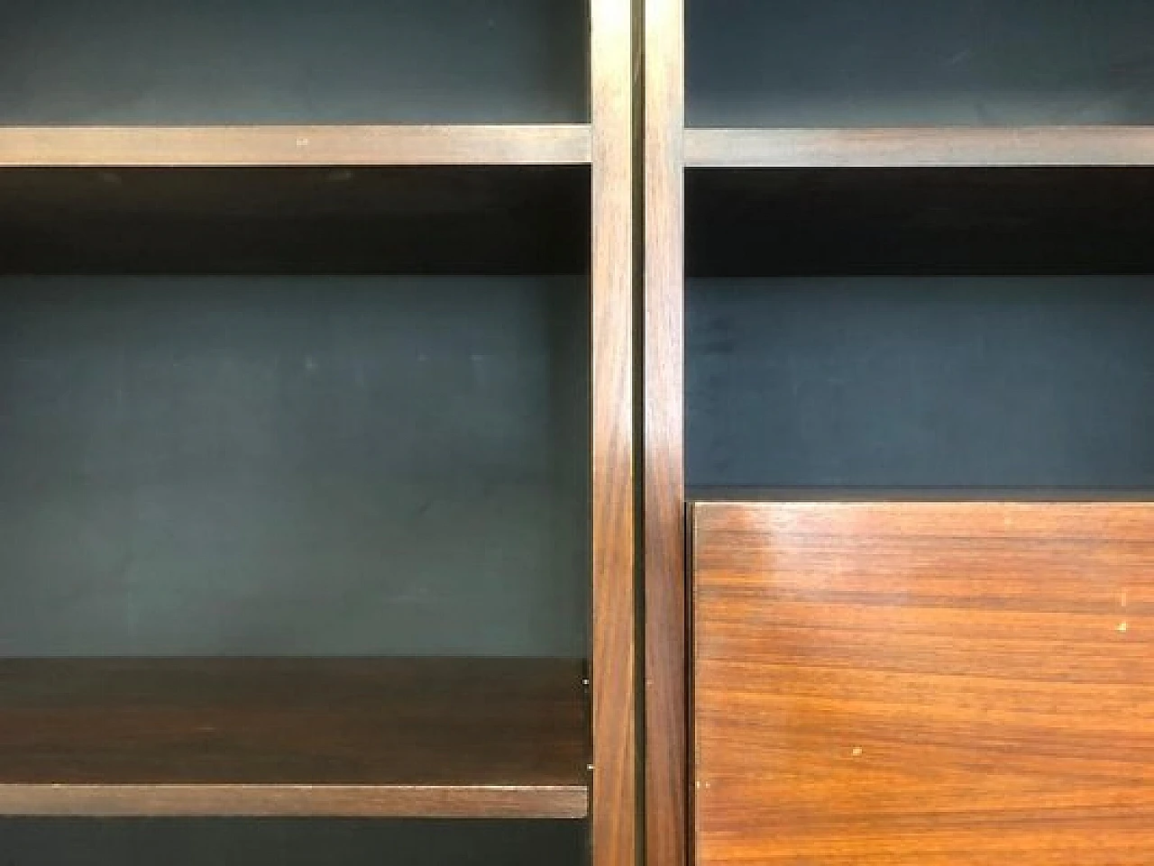 Piet three-module rosewood bookcase by Gavina, 1960s 5