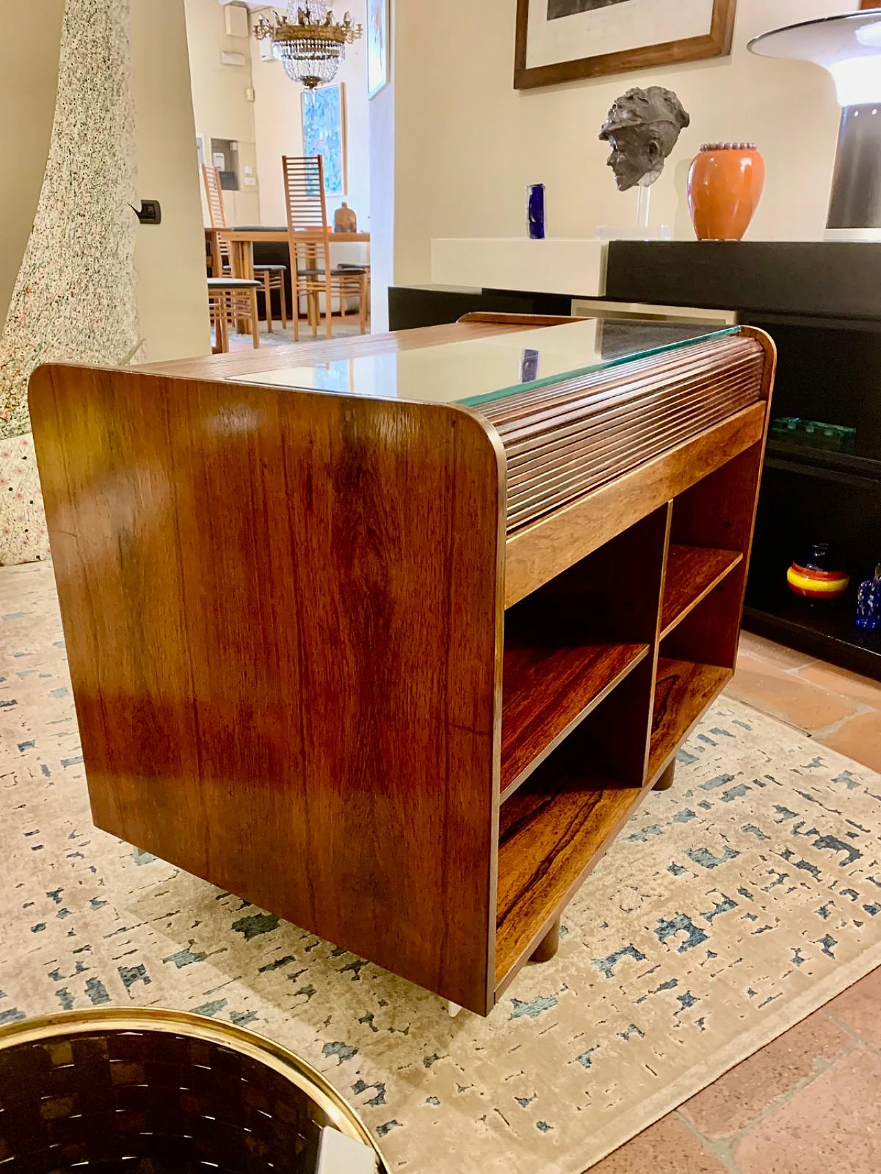 804 Roll-top desk by Gianfranco Frattini for Bernini, 1960s 5