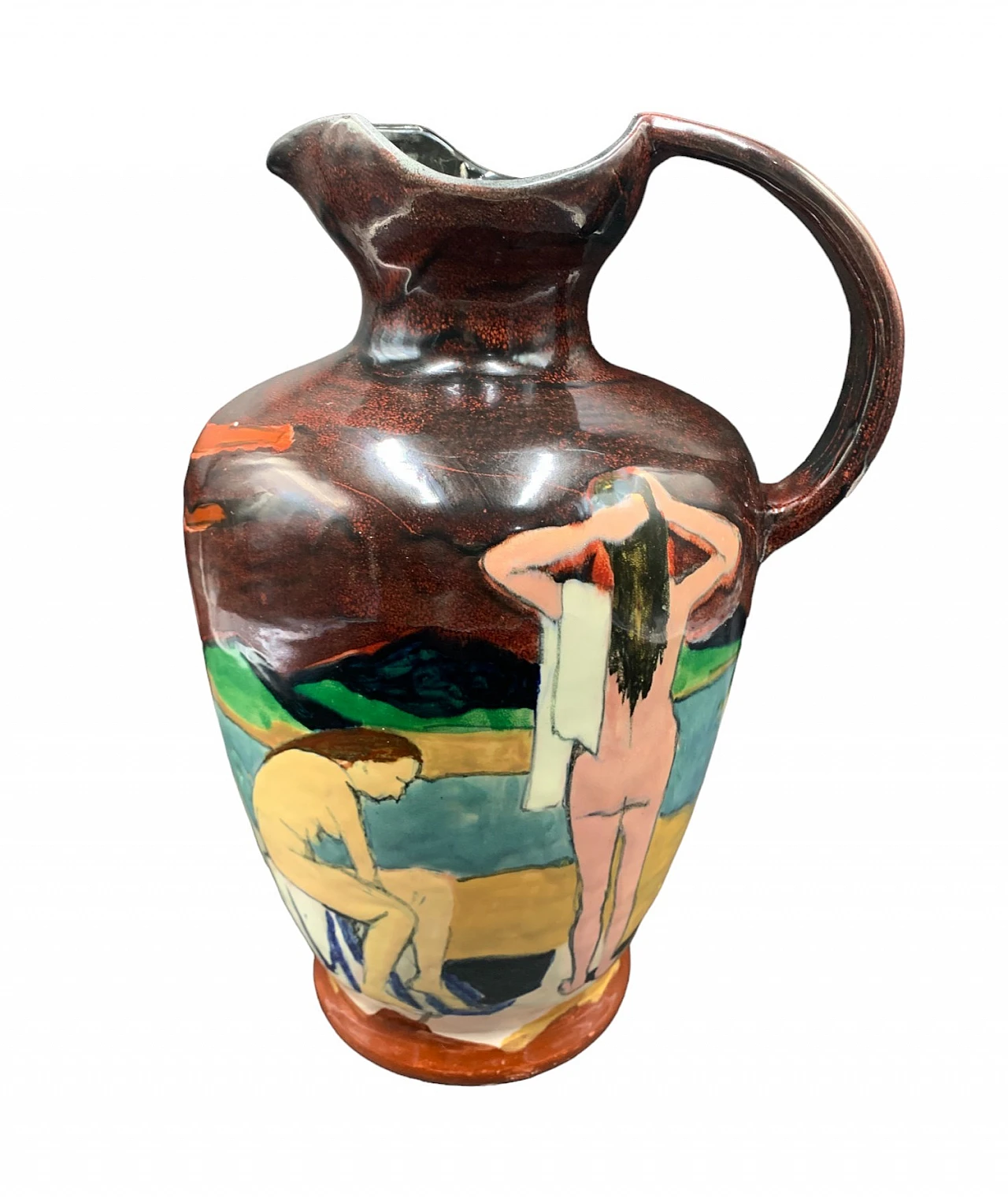 Enamel painted vase by Cornali for Art Rumi, 1920s 9