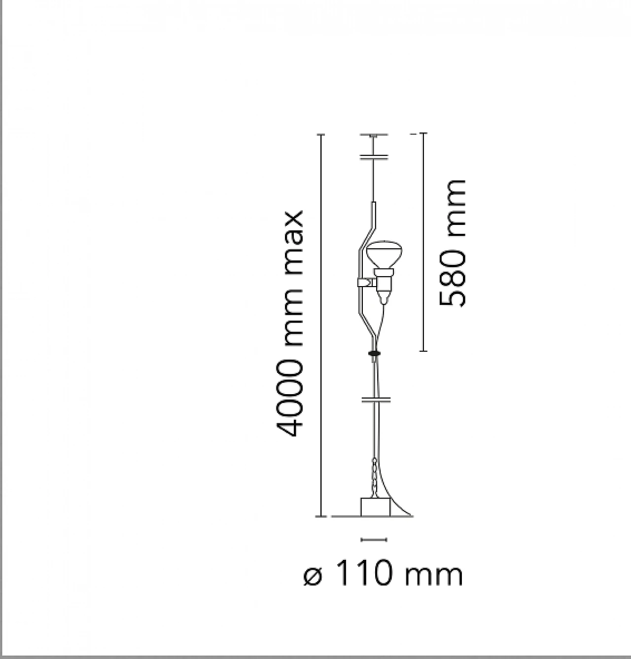 Lampada Parentesi di A. Castiglioni e P. Manzù per Flos, anni '80 3